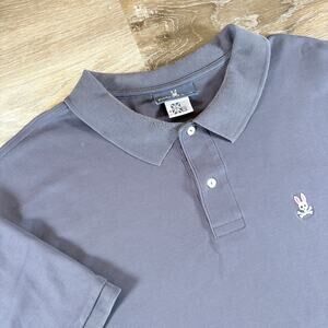 Psycho Bunny Men's Polo Blue Size 4XLT